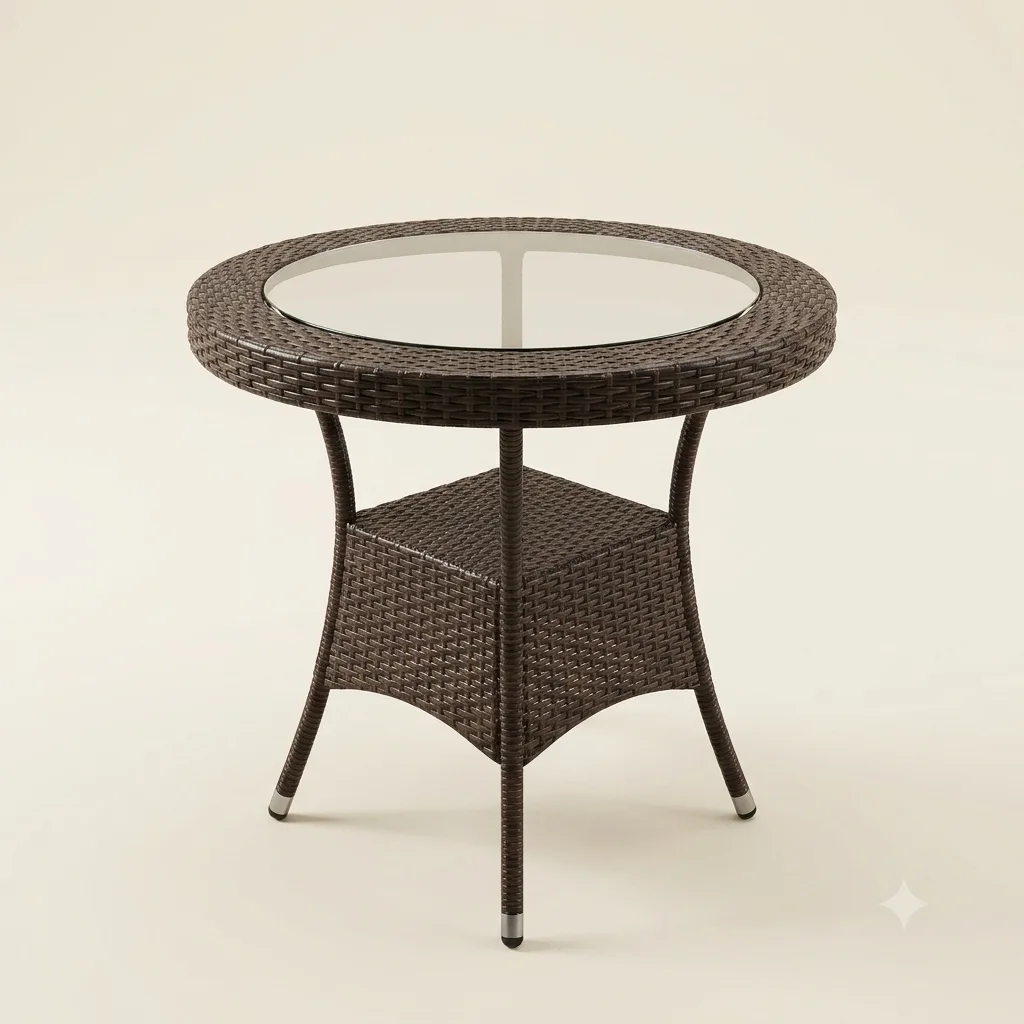 Regal Outdoor Rattan Wicker 5 Piece Dining Set - Arsh Furniture — Model AE-73