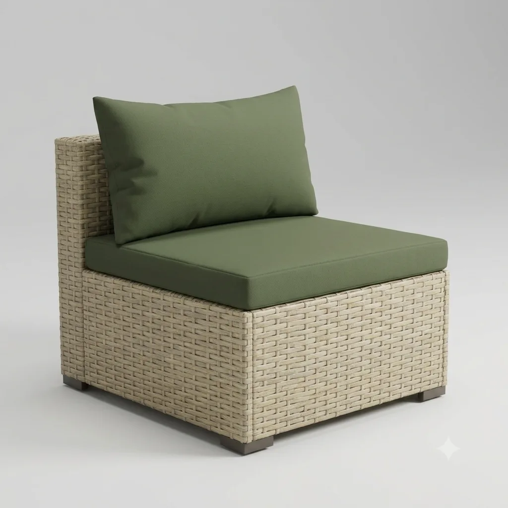 6 Seater Outdoor Rattan & Wicker Sofa Set With Table - Arsh Furniture — Model AE-72