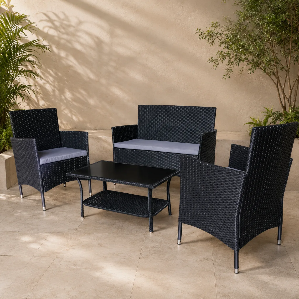 D-43 Sofa Set (2+1+1+1 Table) — Model AE-38