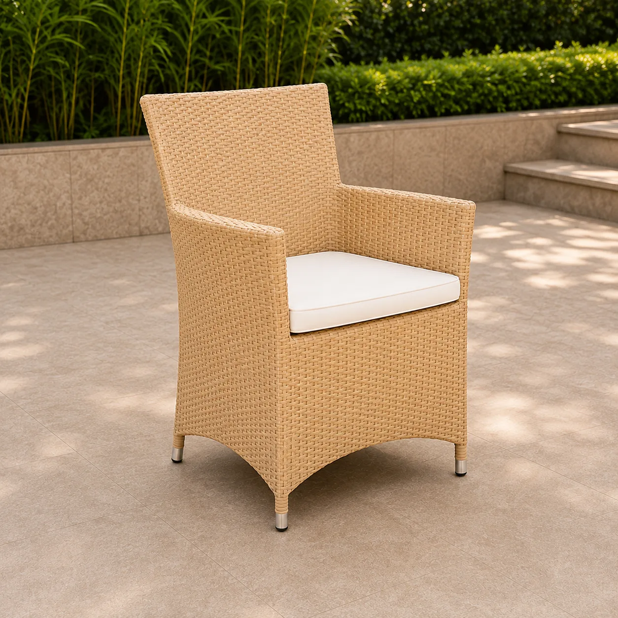 The Arsh Furniture Indoor Outdoor Rattan & Wicker 11 Piece Garden Dining Set 10 Chairs 1 Table  — Model AE-51 (10+1)