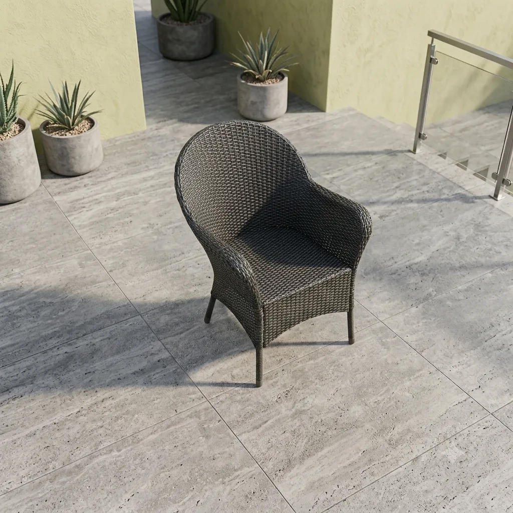 The Arsh Furniture Indoor Outdoor Rattan & Wicker 5 Peice Patio Dining Set 4 Chairs 1 Table  — Model AE-58
