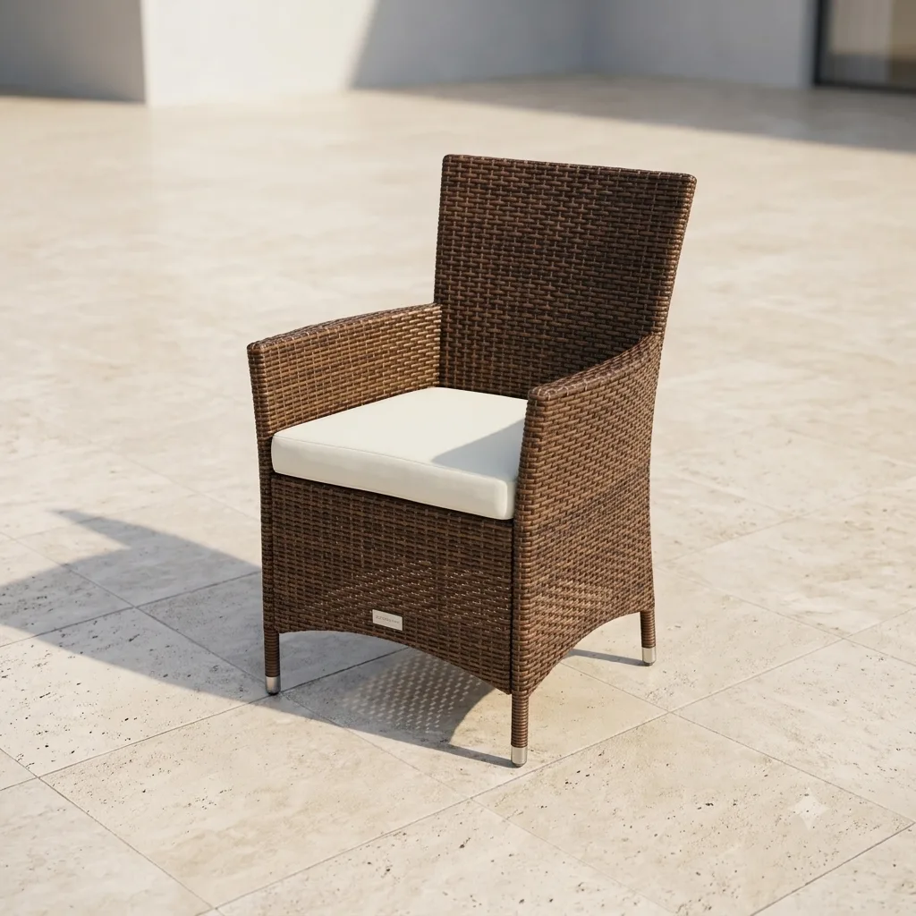 Outdoor Rattan & Wicker 5 Peice Dining Set - Arsh Furniture — Model AE-67 (D-43)