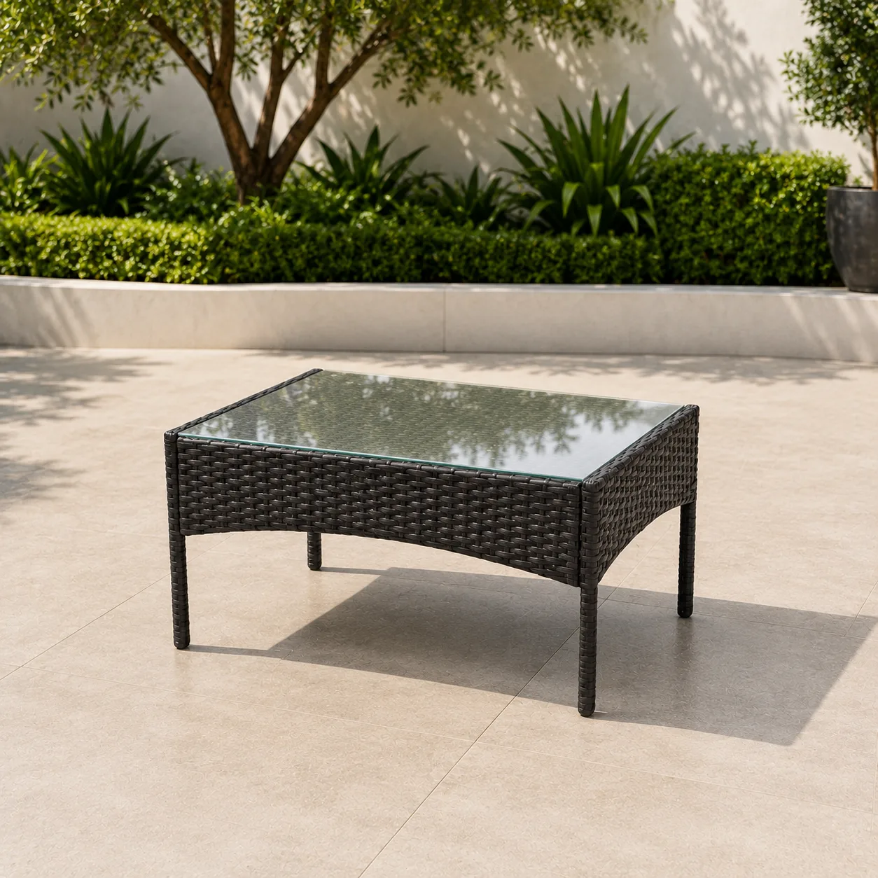 Outdoor Wicker Sofa 5 Piece Patio Conversation Set - Arsh Furniture — Model AE-79