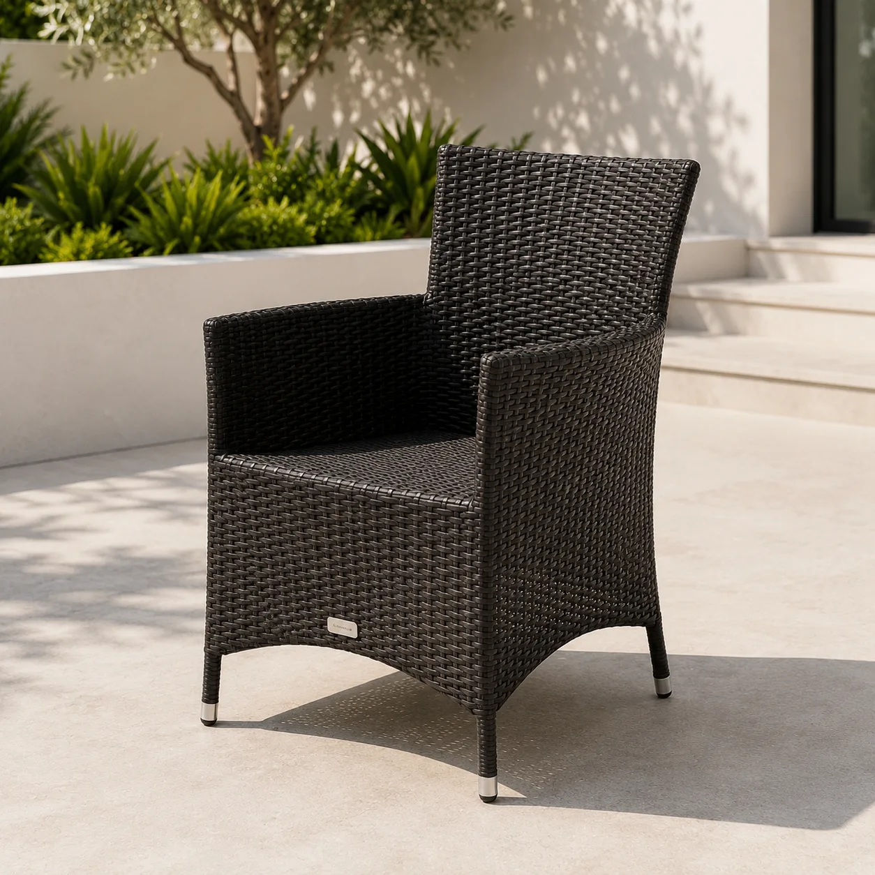 Luxury 7-Piece Outdoor Wicker Dining & Heating Table Set for Garden - Arsh Furniture — Model AE-77