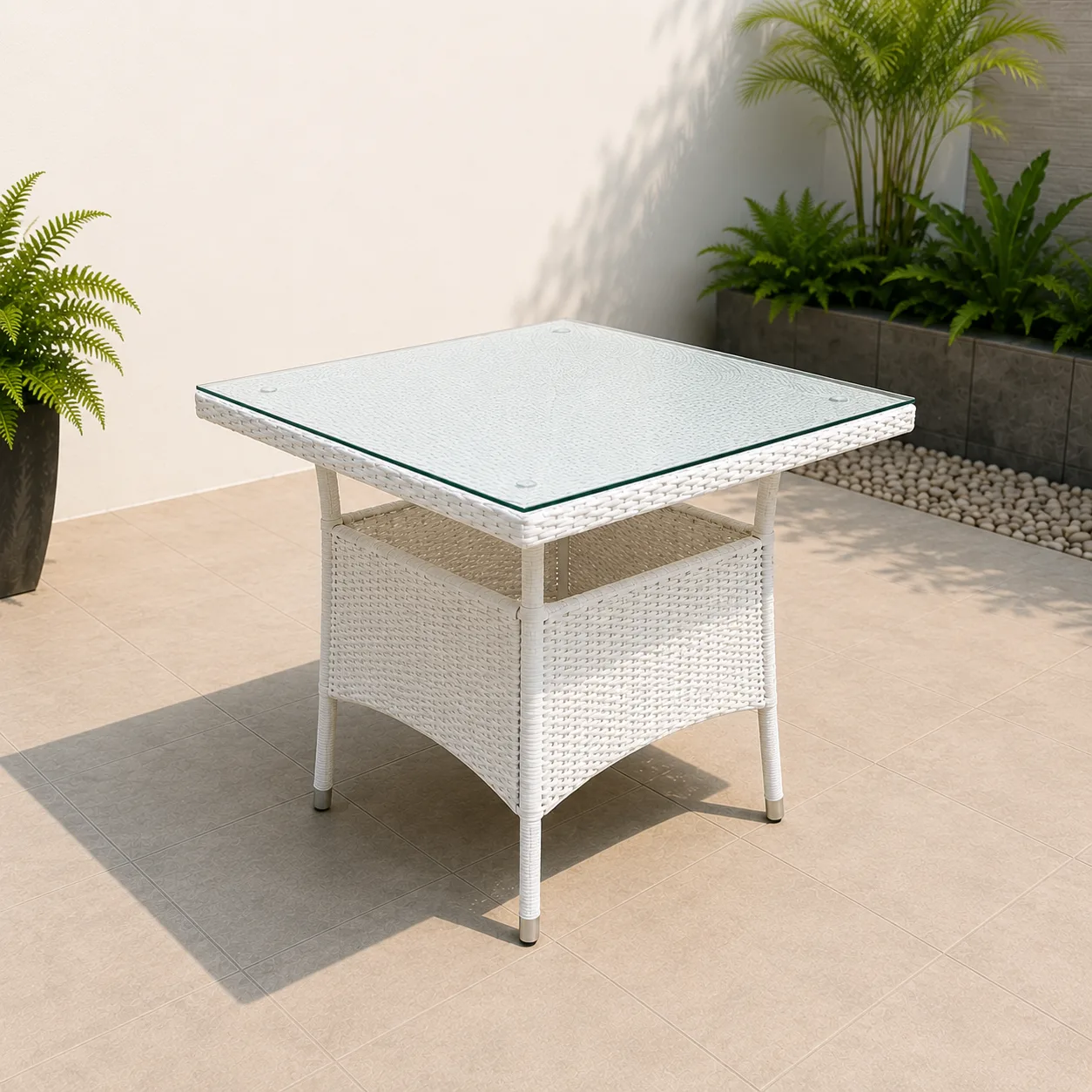 4-Seater Outdoor Rattan Wicker Patio Bistro Dining Set -Arsh Furniture — Model AE-78