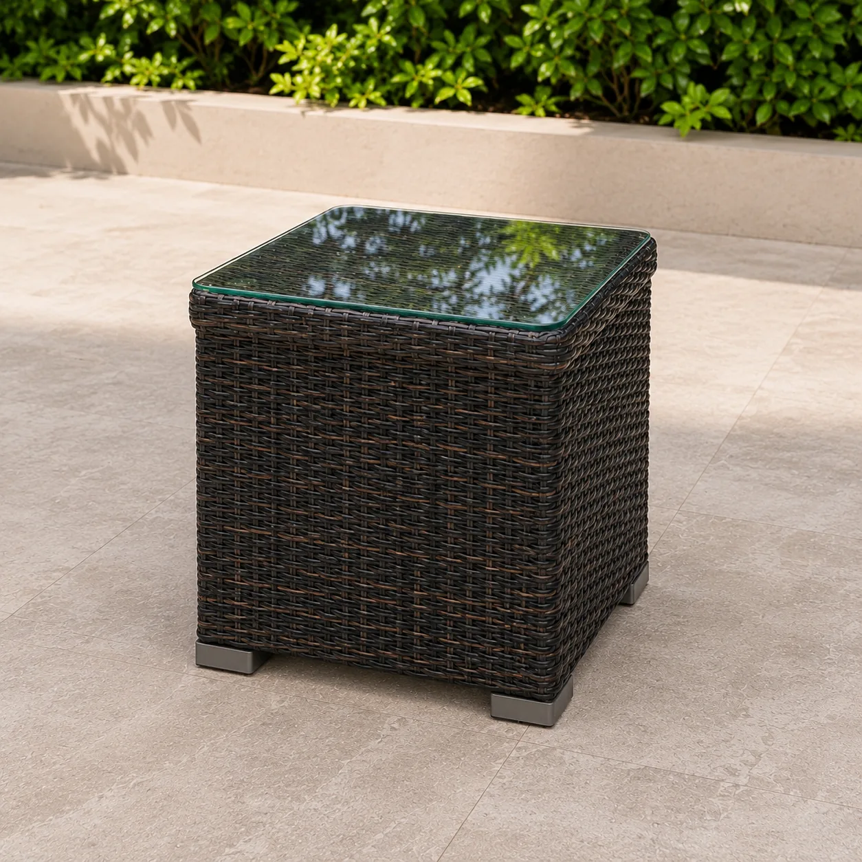 11- Seater L- Shape Outdoor Rattan Wicker Sofa Set With 4 Side Table & Center Table - Arsh Furniture — Model AE-87