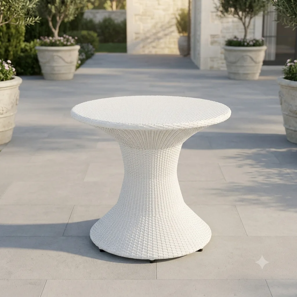All-Weather Wicker/Rope Patio Dining Set -Arsh Furniture — Model AE-106